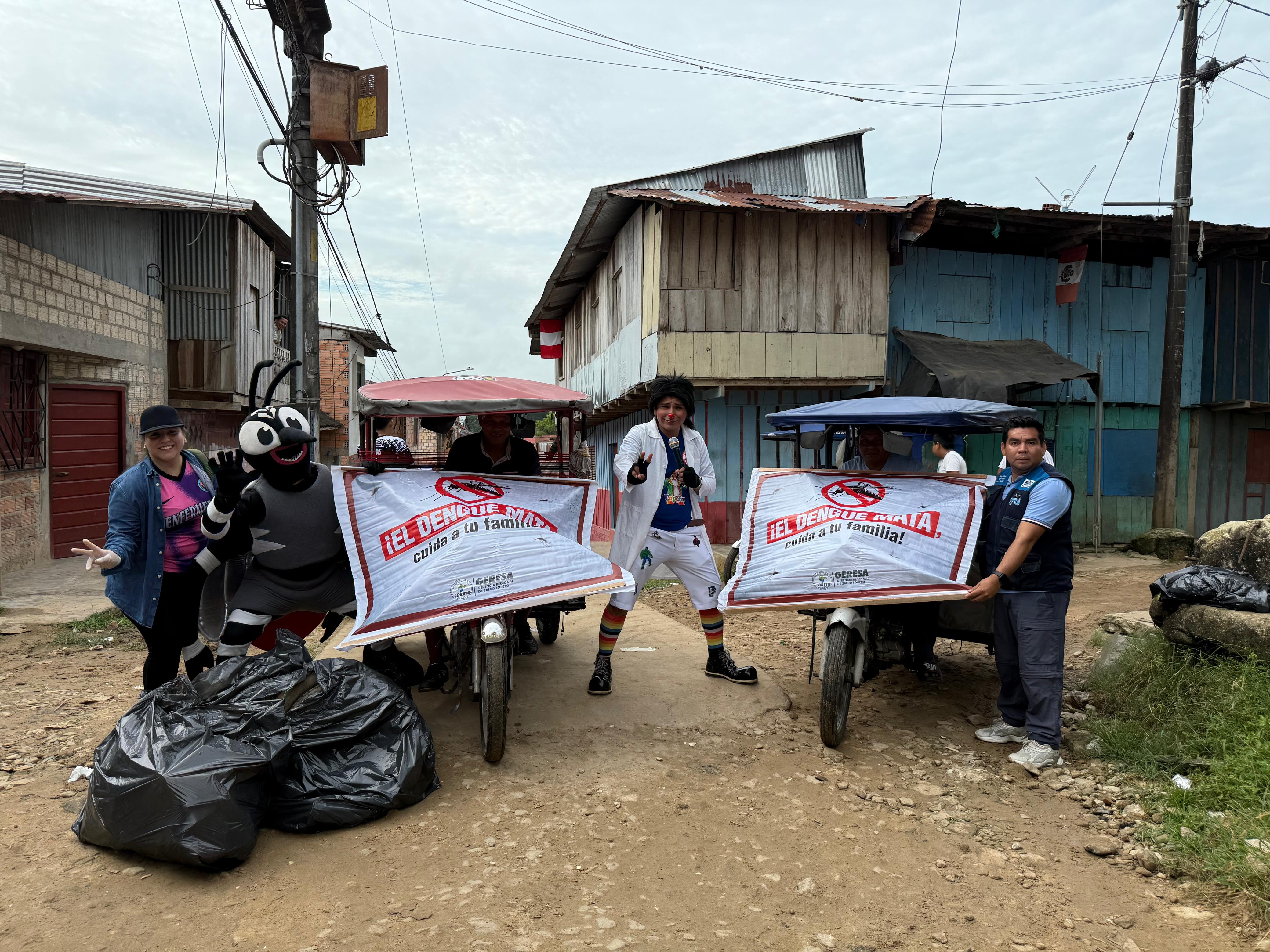 CAMPAÑA DE RECOJO DE CRIADEROS DE ZANCUDOS EN BELÉN REUNIÓ A LA COMUNIDAD PARA PREVENIR EL DENGUE