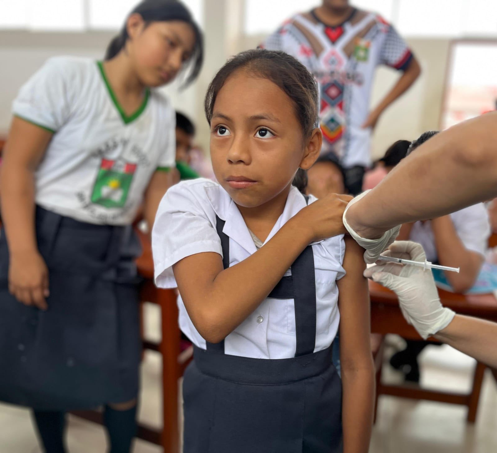 NIÑOS Y NIÑAS DE SANTA CLARA DE NANAY FUERON VACUNADOS CONTRA EL VIRUS DEL PAPILOMA HUMANO (VPH)