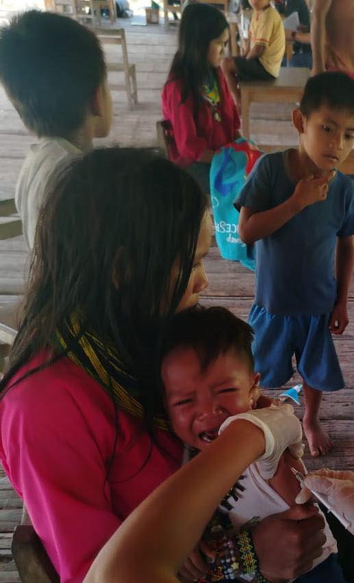 CAMPAÑA DE VACUNACIÓN CONTRA LA TOSFERINA EN 28 DE JULIO – ALTO CHAMBIRA